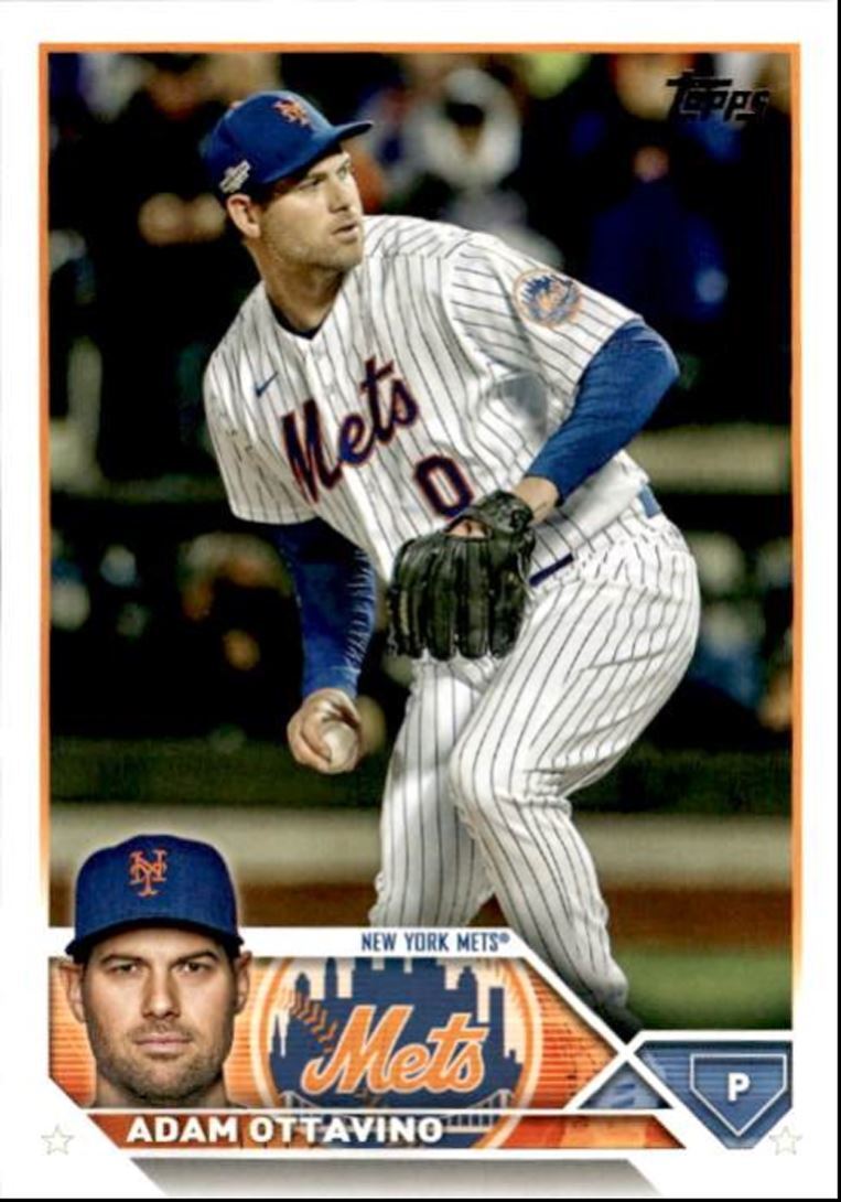 2023 Topps Baseball Cards Adam Ottavino New York Mets #612