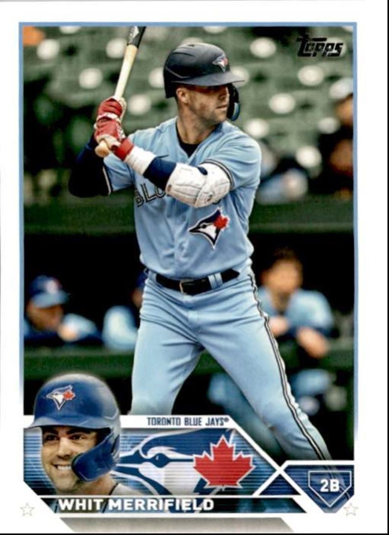 2023 Topps Baseball Cards Whit Merrifield Toronto Blue Jays #381