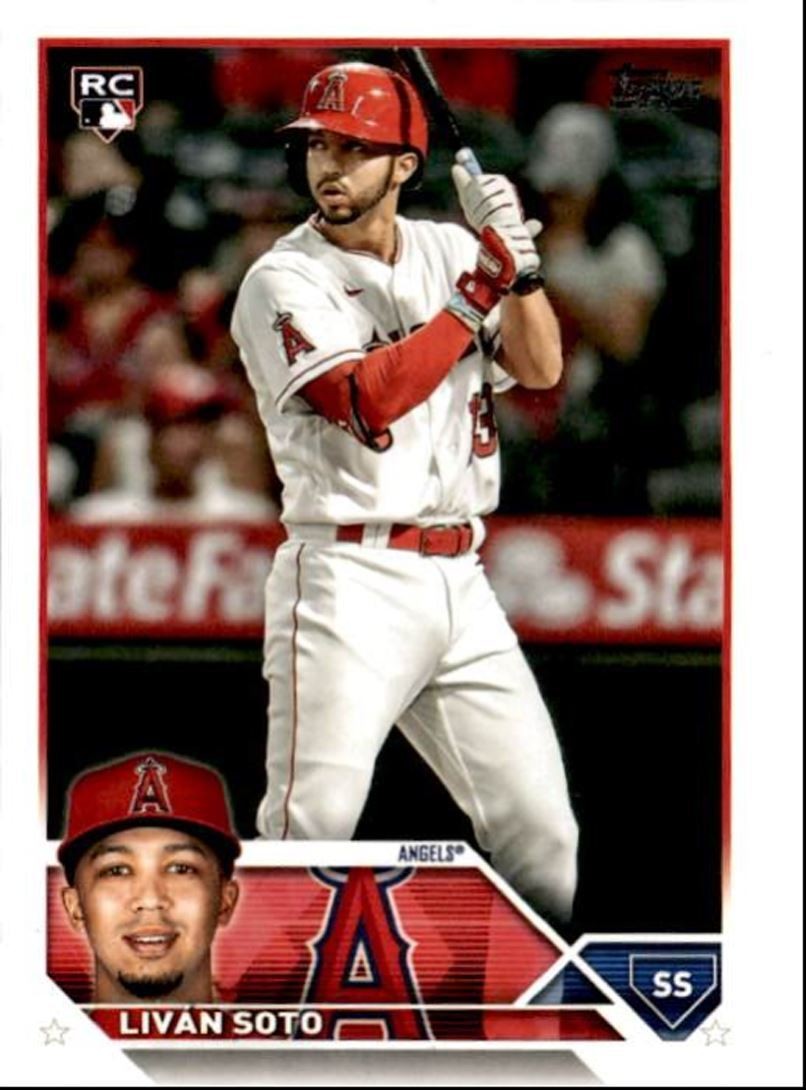 2023 Topps Baseball Cards Livan Soto Rookie Los Angeles Angels #371