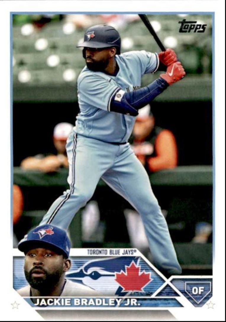 2023 Topps Baseball Cards Jackie Bradley Jr. Toronto Blue Jays #410