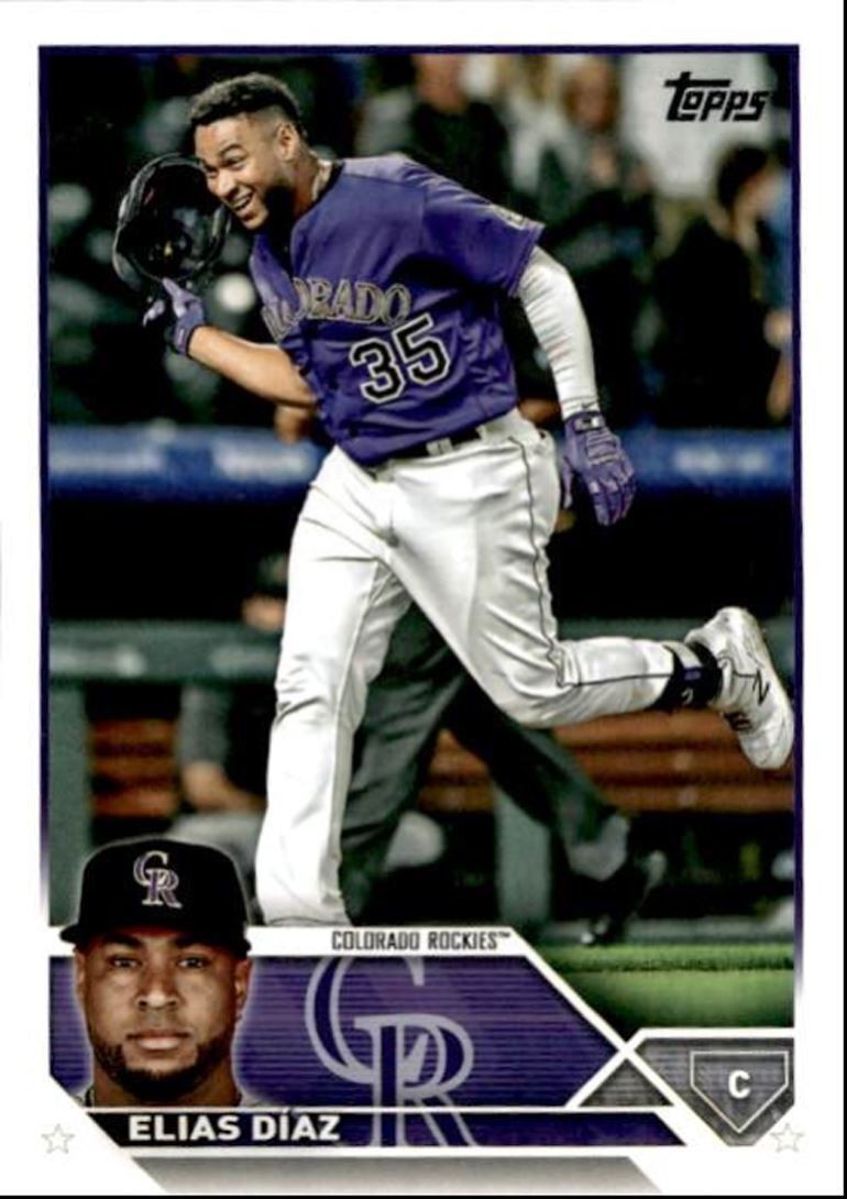 2023 Topps Baseball Cards Elias Díaz Colorado Rockies #648