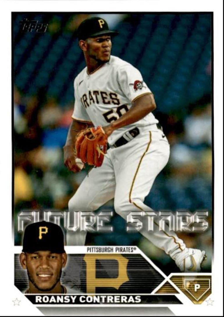 2023 Topps Baseball Cards Roansy Contreras Pittsburgh Pirates #559