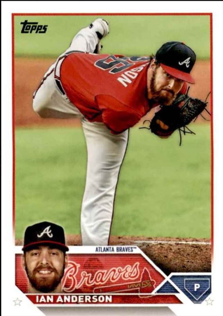 2023 Topps Baseball Cards Ian Anderson Atlanta Braves #114