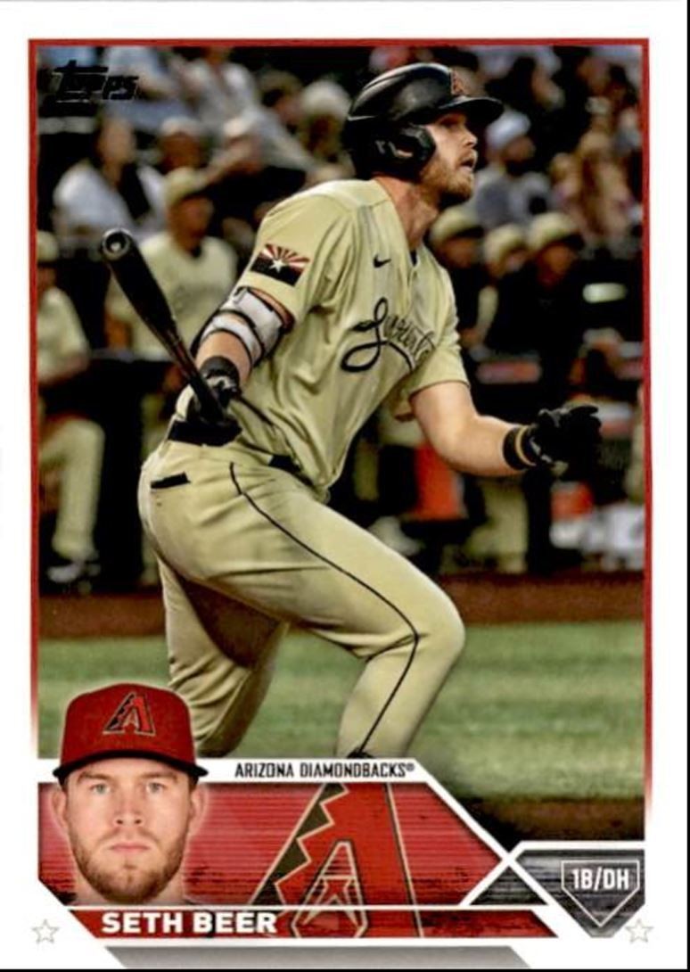 2023 Topps Baseball Cards Seth Beer Arizona Diamondbacks #105