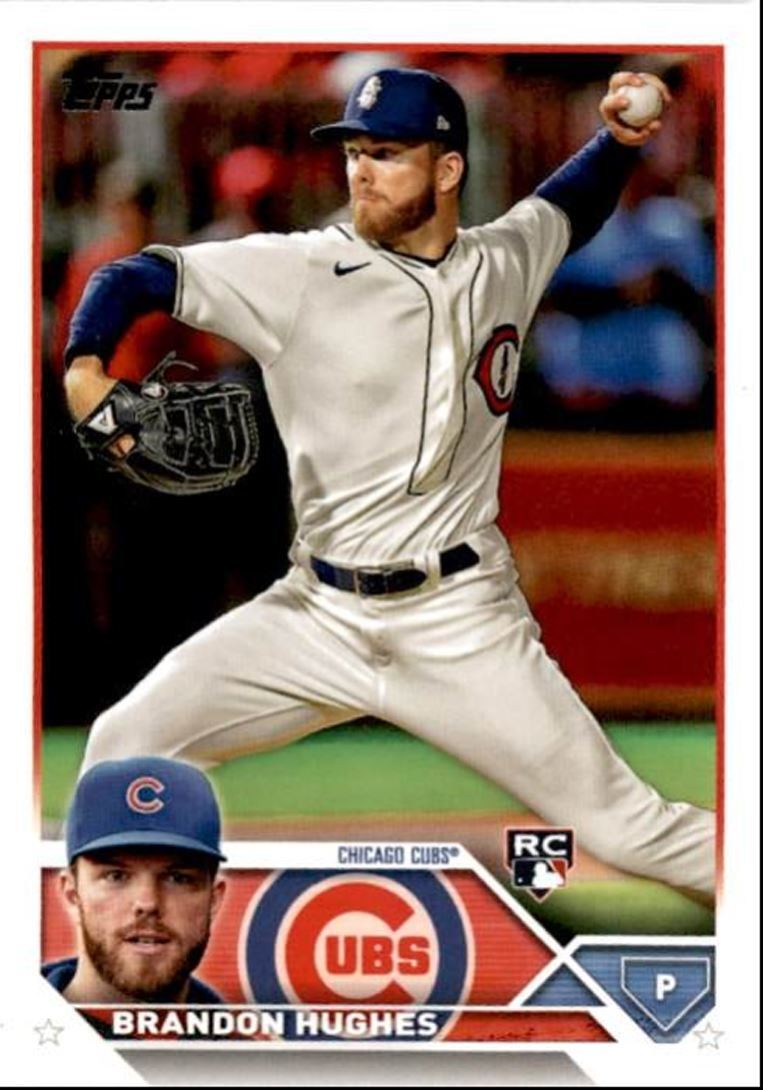 2023 Topps Baseball Cards Brandon Hughes Rookie Chicago Cubs #97