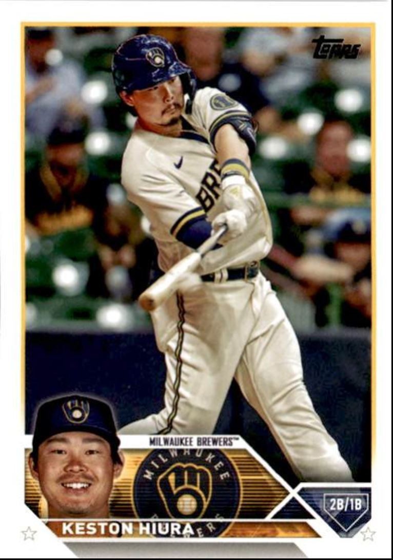 2023 Topps Baseball Cards Keston Hiura Milwaukee Brewers #104