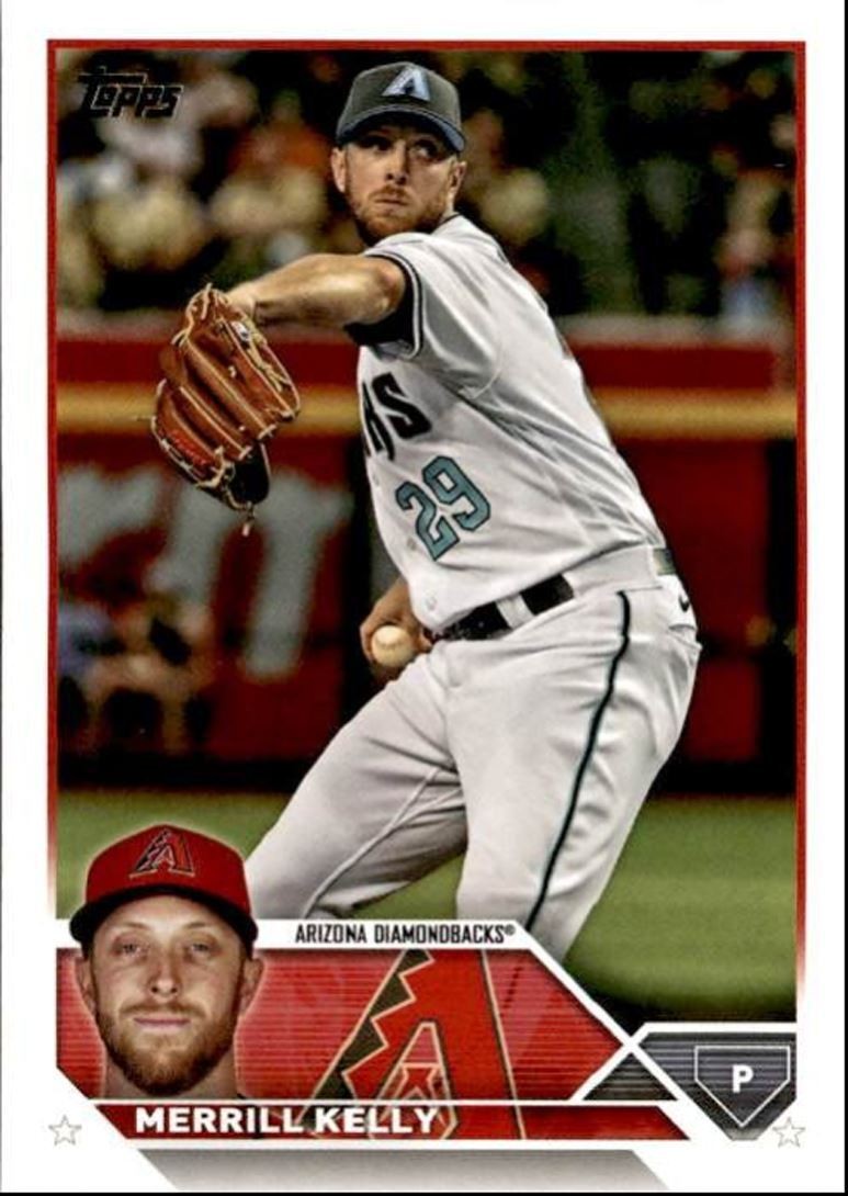 2023 Topps Baseball Cards Merrill Kelly Arizona Diamondbacks #71