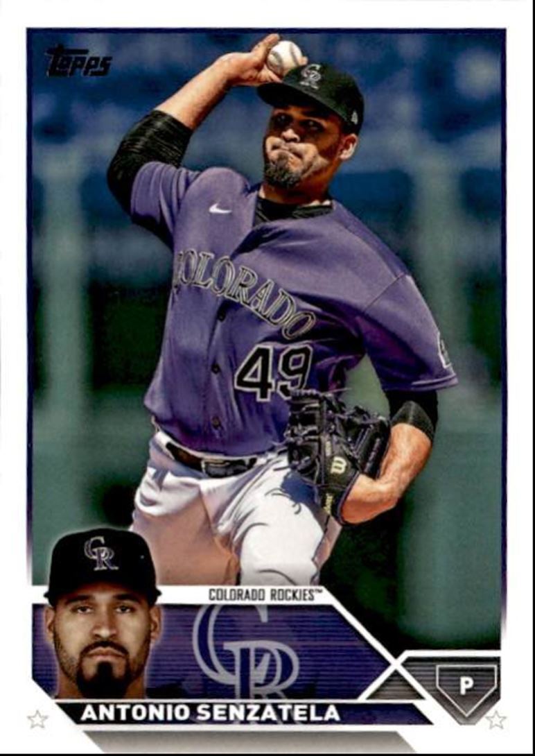 2023 Topps Baseball Cards Antonio Senzatela Colorado Rockies #99