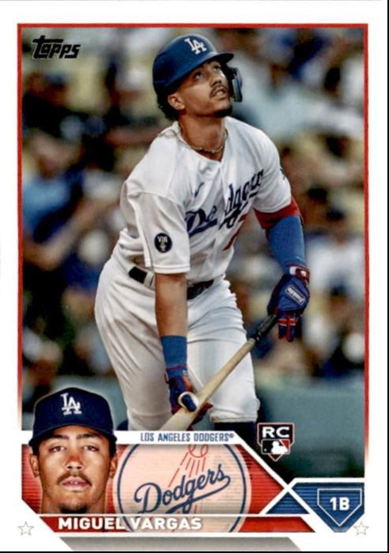 2023 Topps Baseball Cards Miguel Vargas Rookie Los Angeles Dodgers #163