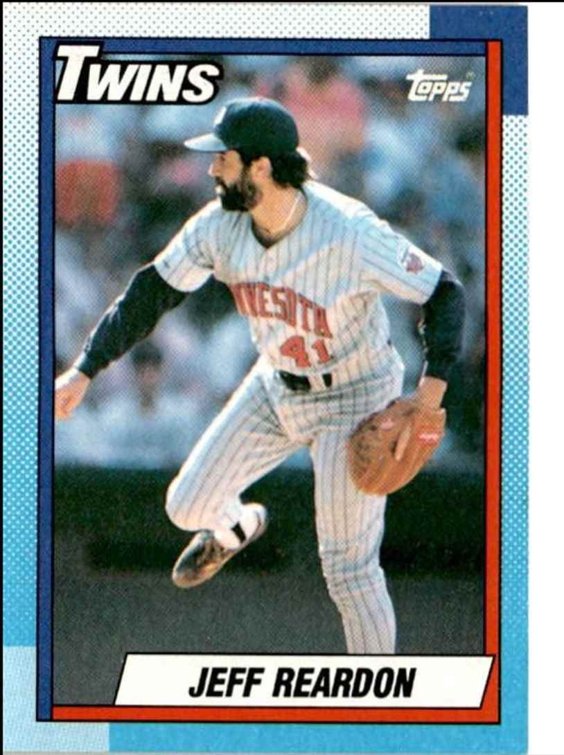 1990 Topps Baseball Cards Jeff Reardon Minnesota Twins #235