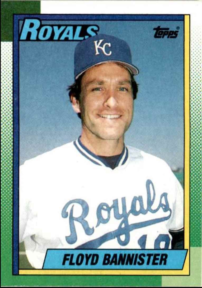 1990 Topps Baseball Cards Floyd Bannister Kansas City Royals #116
