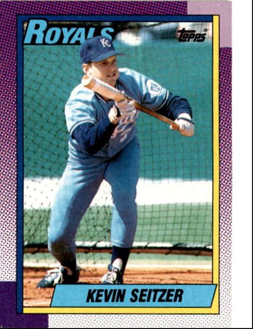 1990 Topps Baseball Cards Kevin Seitzer Kansas City Royals #435