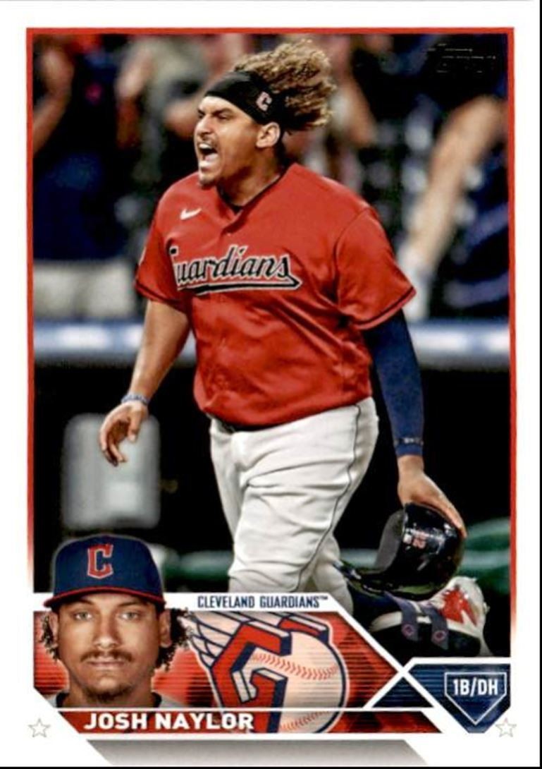 2023 Topps Baseball Cards Josh Naylor Cleveland Guardians #91