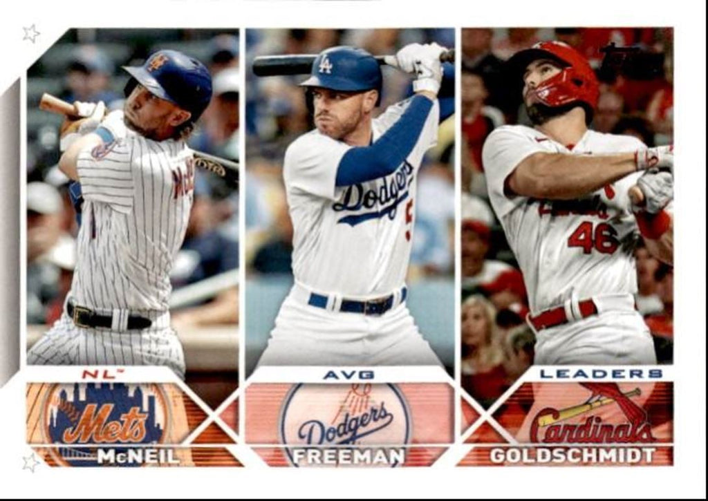 2023 Topps Baseball Cards Paul Goldschmidt/Freddie Freeman/Jeff McNeil 2022