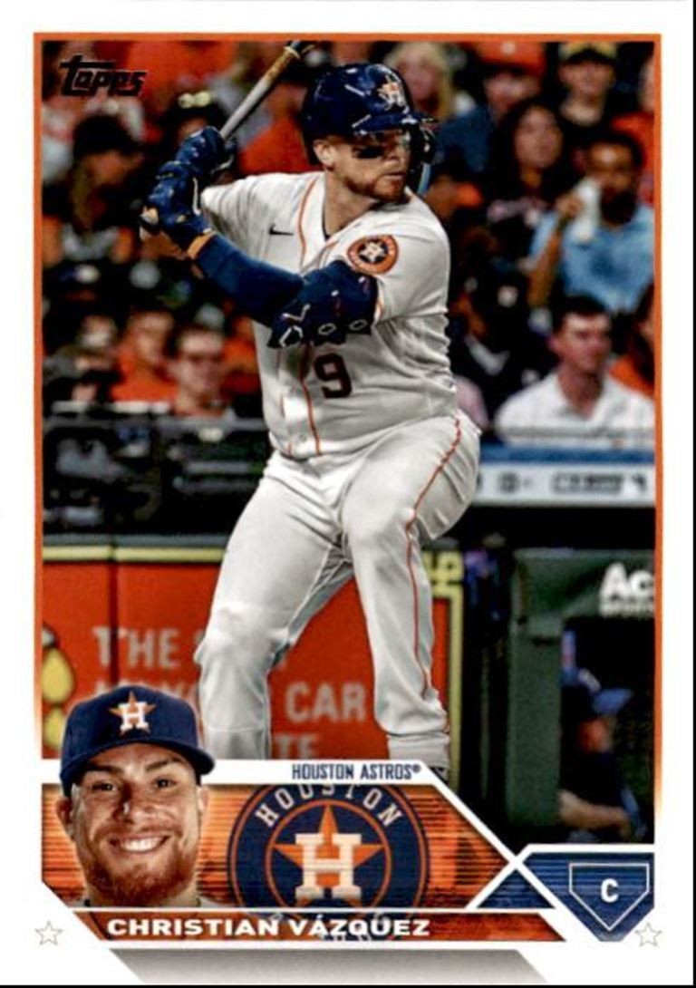 2023 Topps Baseball Cards Christian Vazquez Houston Astros #157
