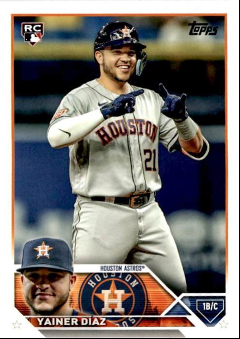 2023 Topps Baseball Cards Yainer Díaz Rookie Houston Astros #635