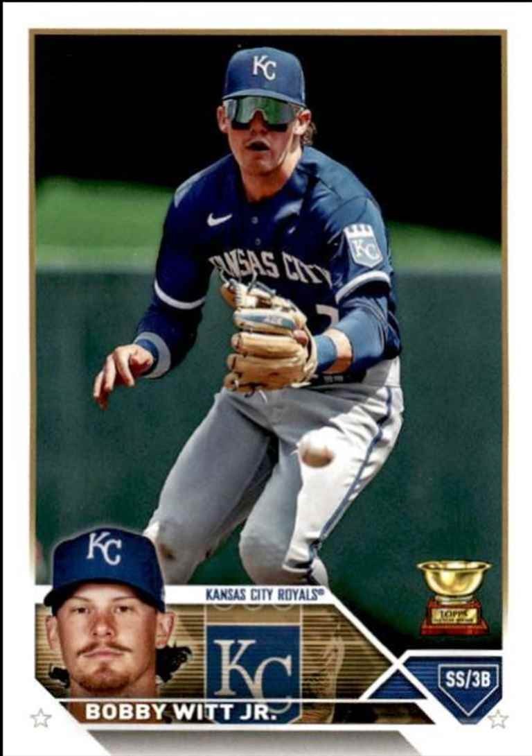 2023 Topps Baseball Cards Bobby Witt Jr. Rookie Gold Cup Kansas City Royals #7