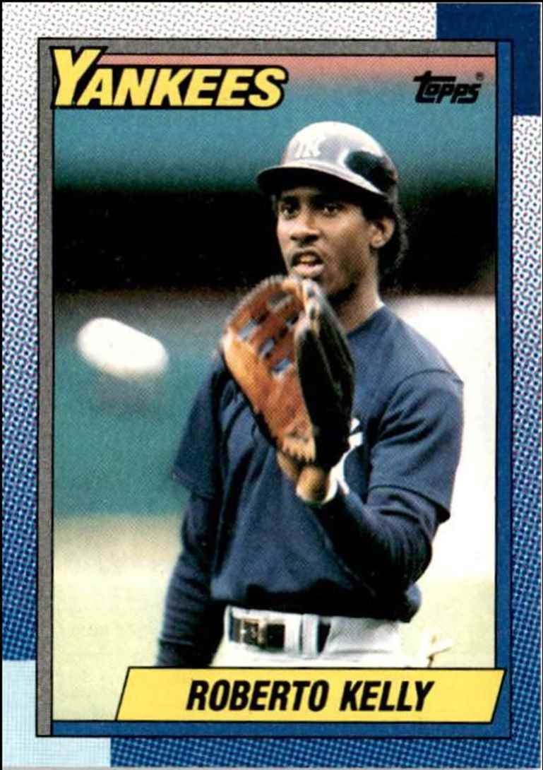 1990 Topps Baseball Cards Roberto Kelly New York Yankees #109