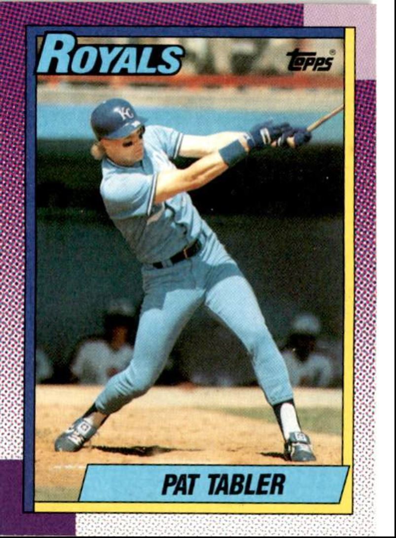1990 Topps Baseball Cards Pat Tabler Kansas City Royals #727