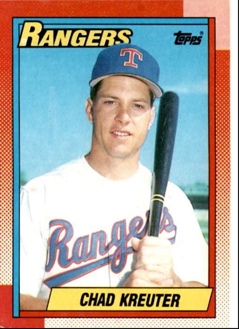 1990 Topps Baseball Cards Chad Kreuter Texas Rangers #562