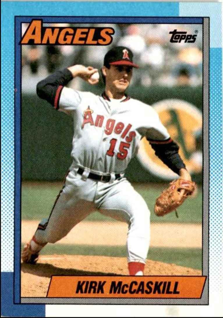 1990 Topps Baseball Cards Kirk McCaskill California Angels #215