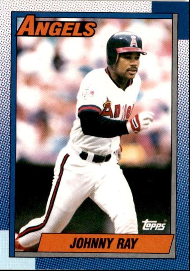 1990 Topps Baseball Cards Johnny Ray California Angels #334