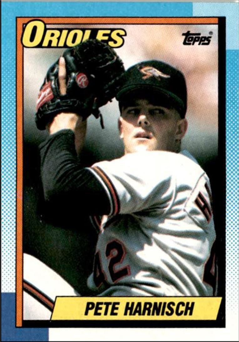 1990 Topps Baseball Cards Pete Harnisch Baltimore Orioles #324