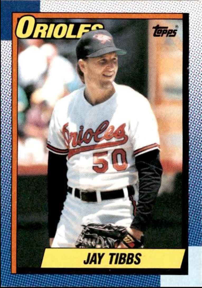 1990 Topps Baseball Cards Jay Tibbs Baltimore Orioles #677