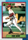 1990 Topps Baseball Cards Tom Herr Philadelphia Phillies #297