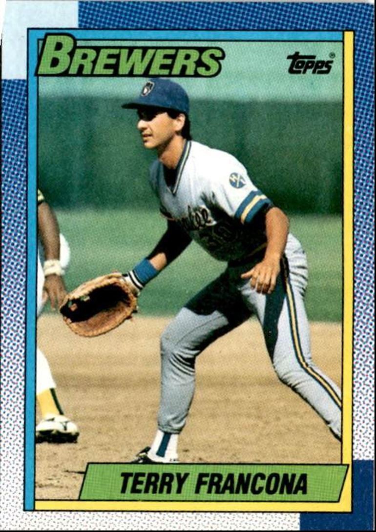 1990 Topps Baseball Cards Terry Francona Milwaukee Brewers #214