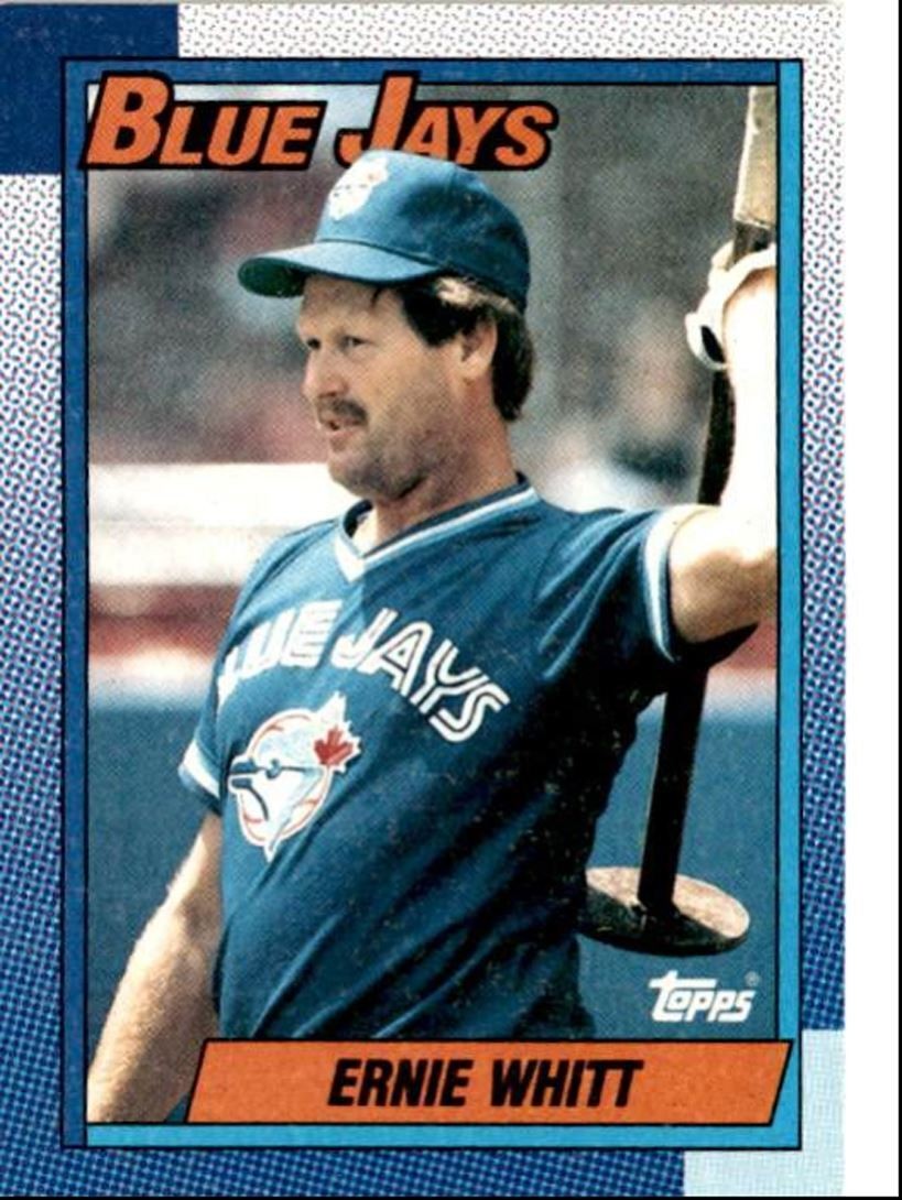 1990 Topps Baseball Cards Ernie Whitt Toronto Blue Jays #742