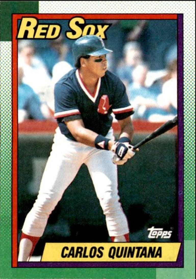1990 Topps Baseball Cards Carlos Quintana Boston Red Sox #18