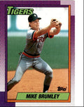 1990 Topps Baseball Cards Mike Brumley Detroit Tigers #471