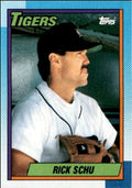 1990 Topps Baseball Cards Rick Schu Detroit Tigers #498