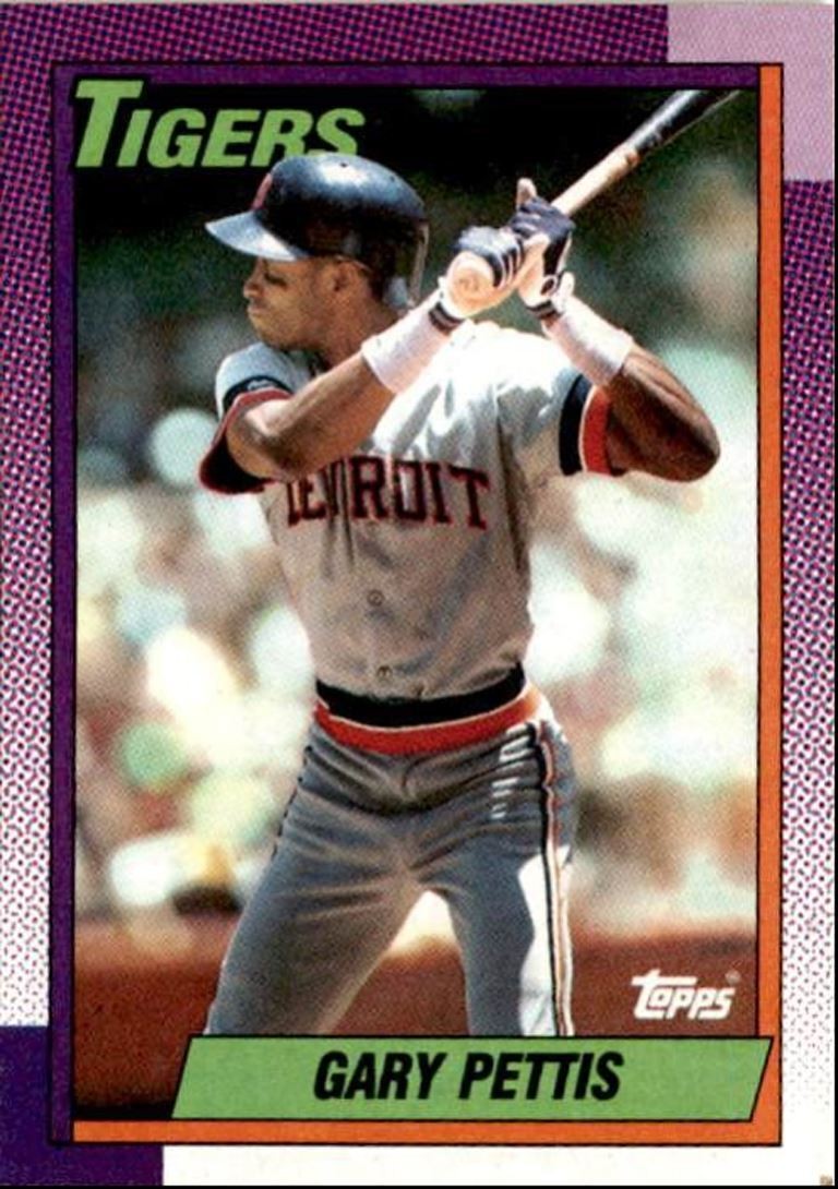 1990 Topps Baseball Cards Gary Pettis Detroit Tigers #512