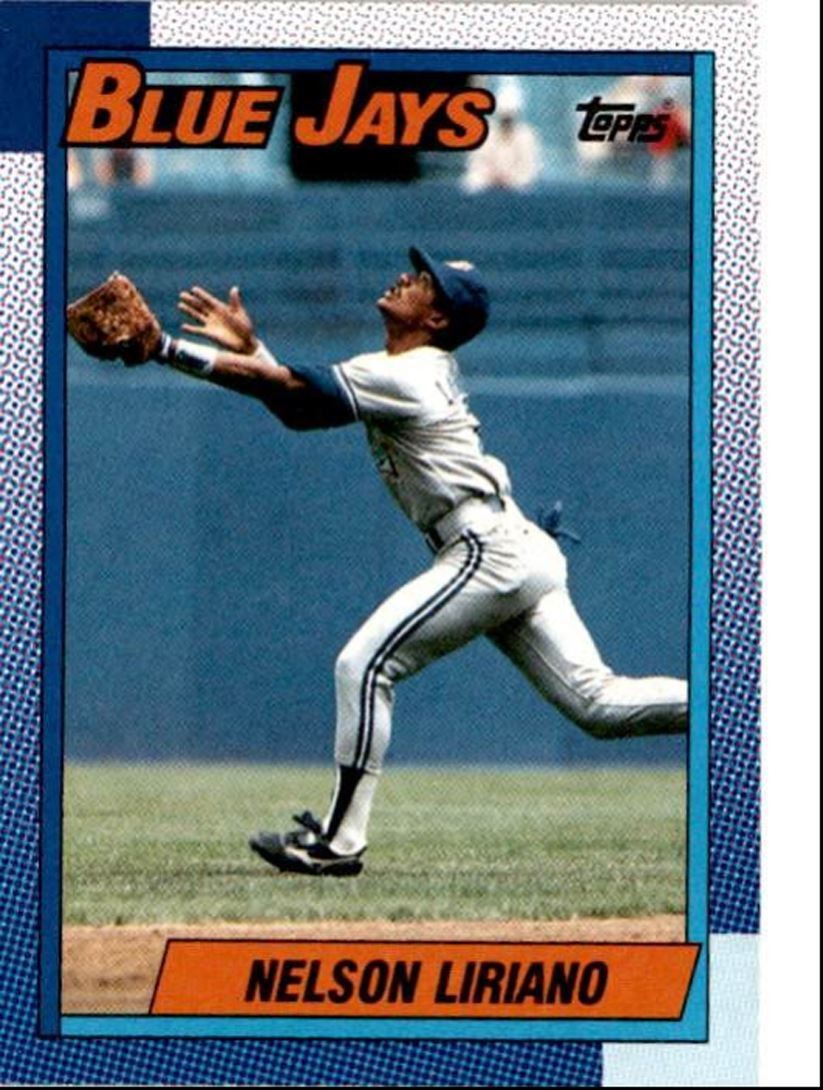 1990 Topps Baseball Cards Nelson Liriano Toronto Blue Jays #543