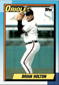 1990 Topps Baseball Cards Brian Holton Baltimore Orioles #179