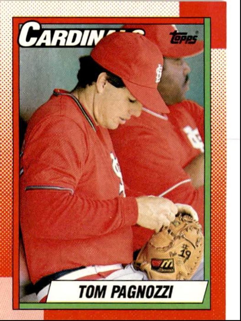 1990 Topps Baseball Cards Tom Pagnozzi St. Louis Cardinals #509