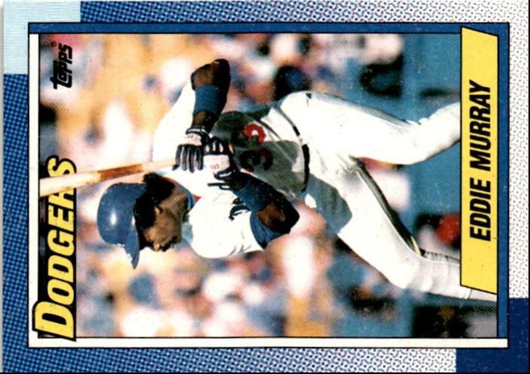 1990 Topps Baseball Cards Eddie Murray Los Angeles Dodgers #305