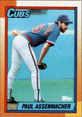 1990 Topps Baseball Cards Paul Assenmacher Chicago Cubs #644