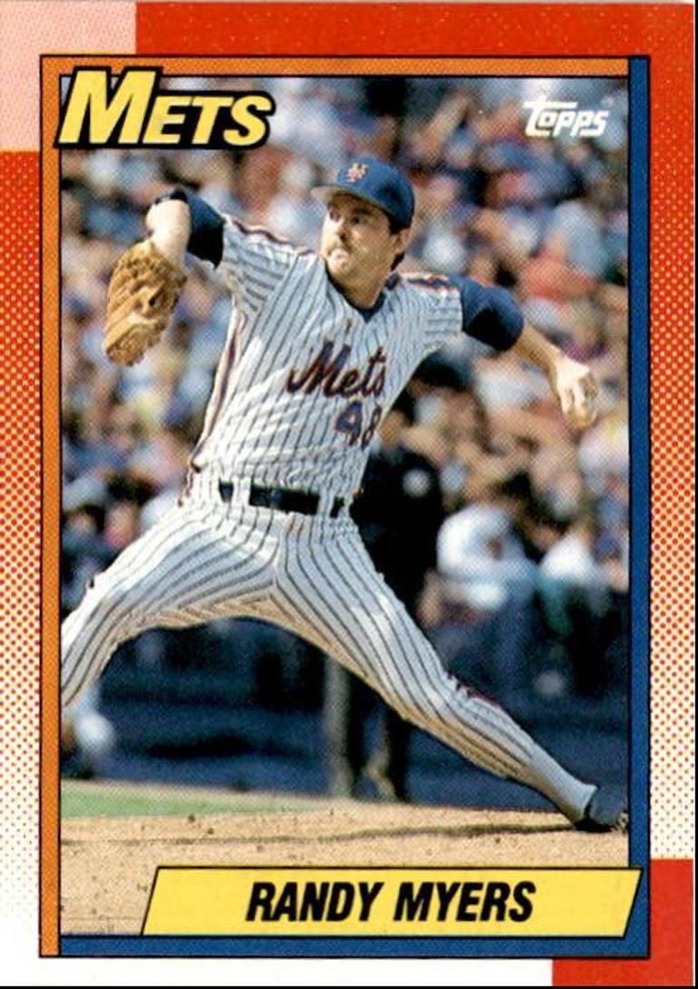 1990 Topps Baseball Cards Randy Myers New York Mets #105