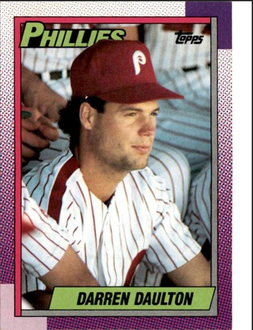 1990 Topps Baseball Cards Darren Daulton Philadelphia Phillies #542