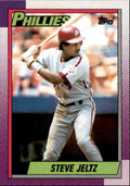 1990 Topps Baseball Cards Steve Jeltz Philadelphia Phillies #607