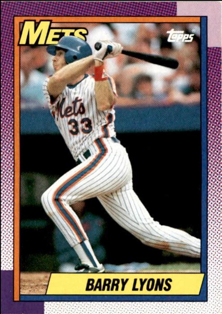 1990 Topps Baseball Cards Barry Lyons New York Mets #258