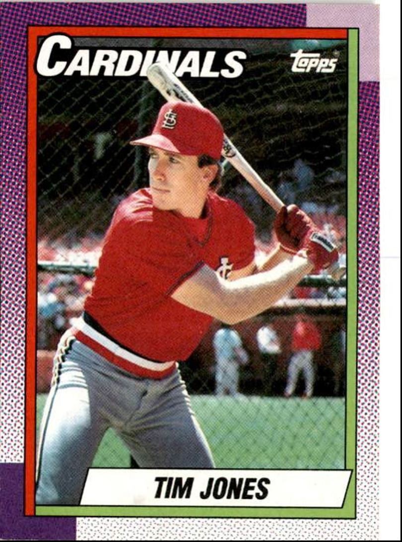1990 Topps Baseball Cards Tim Jones St. Louis Cardinals #533