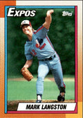 1990 Topps Baseball Cards Mark Langston Montreal Expos #530