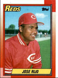 1990 Topps Baseball Cards Jose Rijo Cincinnati Reds #627