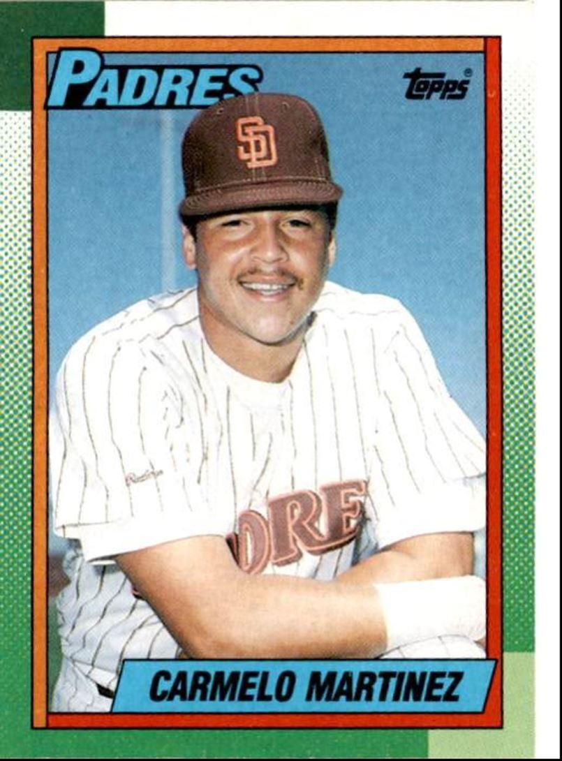 1990 Topps Baseball Cards Carmelo Martinez San Diego Padres #686