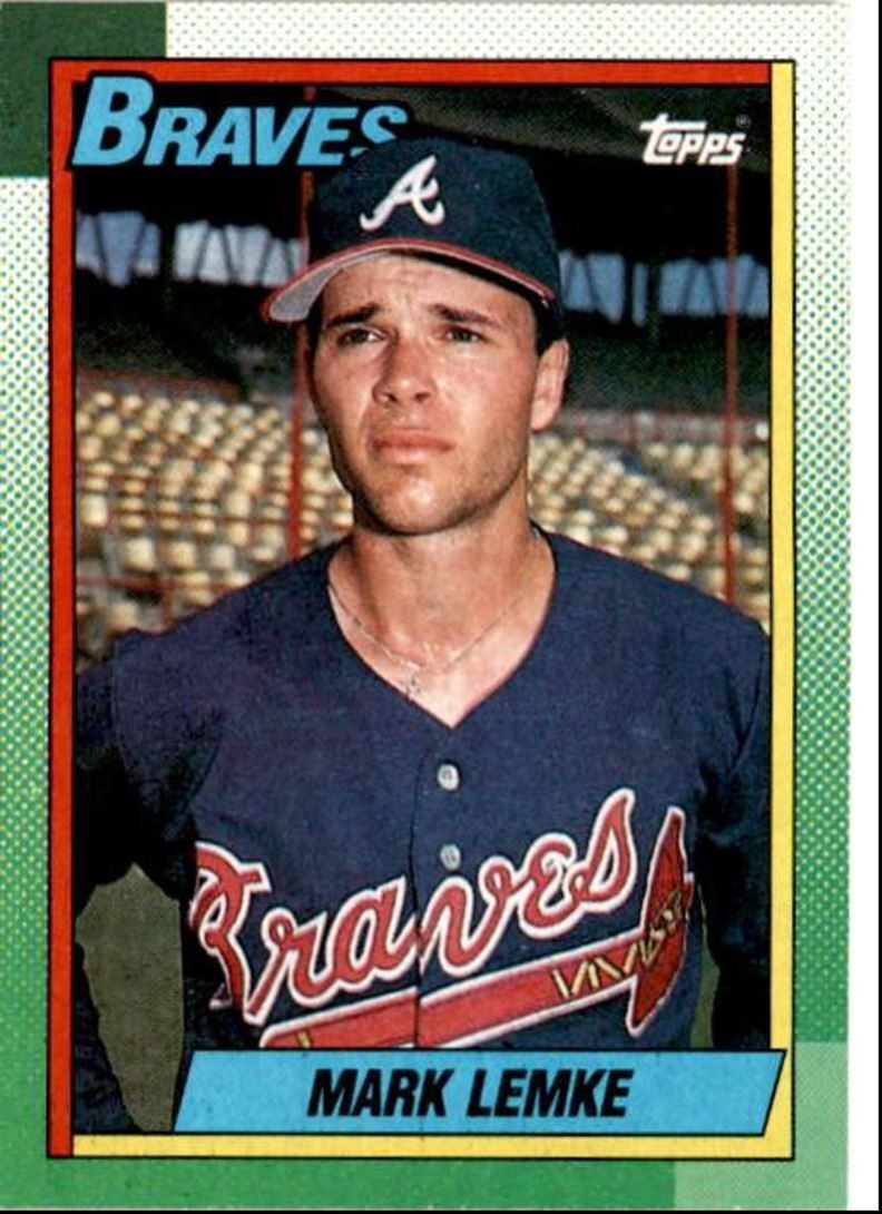 1990 Topps Baseball Cards Mark Lemke Atlanta Braves #451