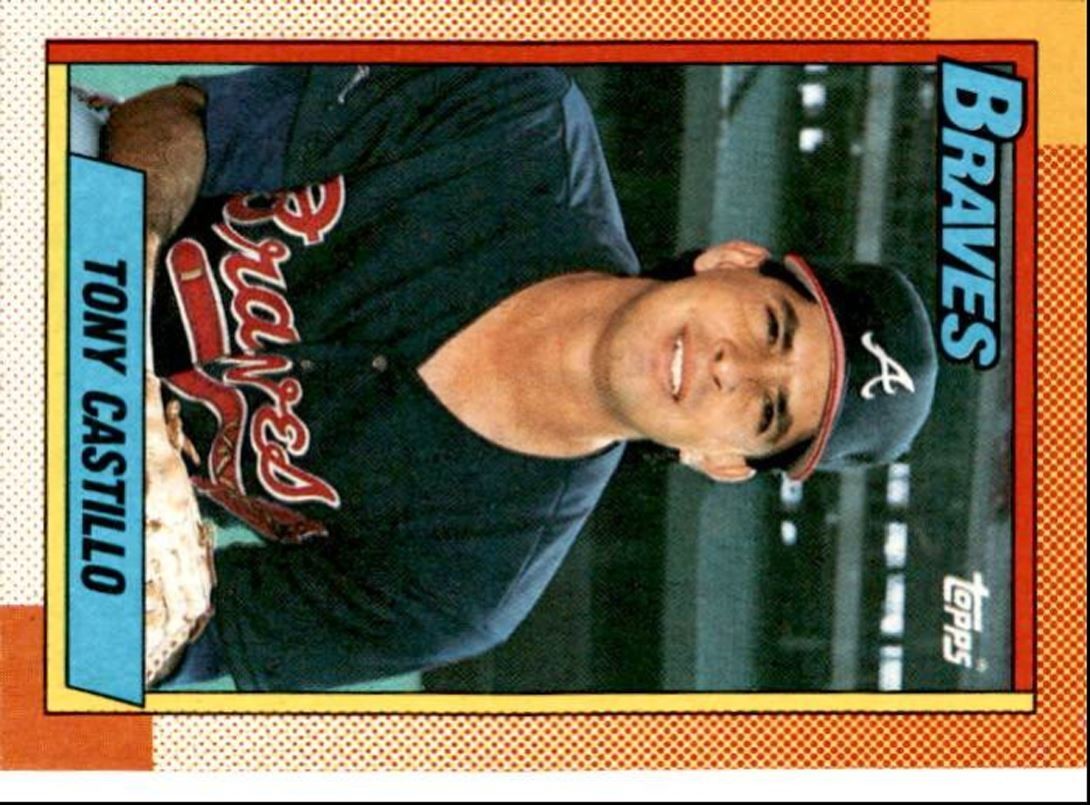 1990 Topps Baseball Cards Tony Castillo Atlanta Braves #620